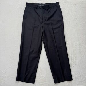Beverly Hills Polo Club Dress Pants Mens 36 Gray Front Trouser Business Casual